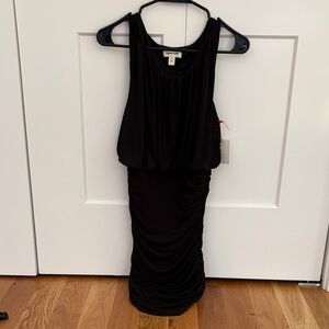 Elegant Black Midi Dress by Open Edit